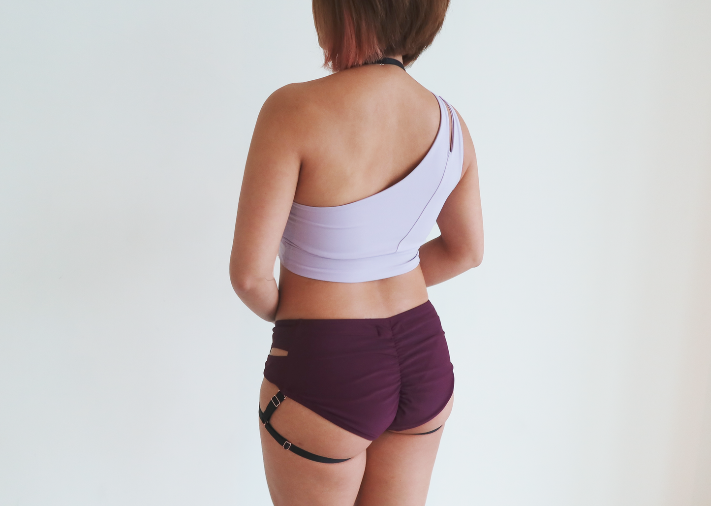 Hollow-out Shoulder Strap Top